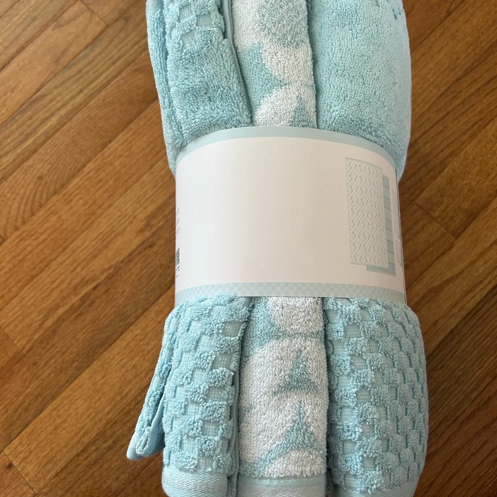 Caro Home 6-Piece Bath Towel Set - Light Blue